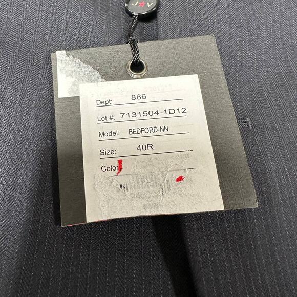 John Varvatos NWT Bedford Navy Size 40R Blazer Sportcoat Wool Blend 2 Button - Picture 4 of 9